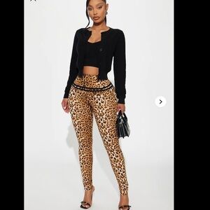 Leopard Print Women's Pants